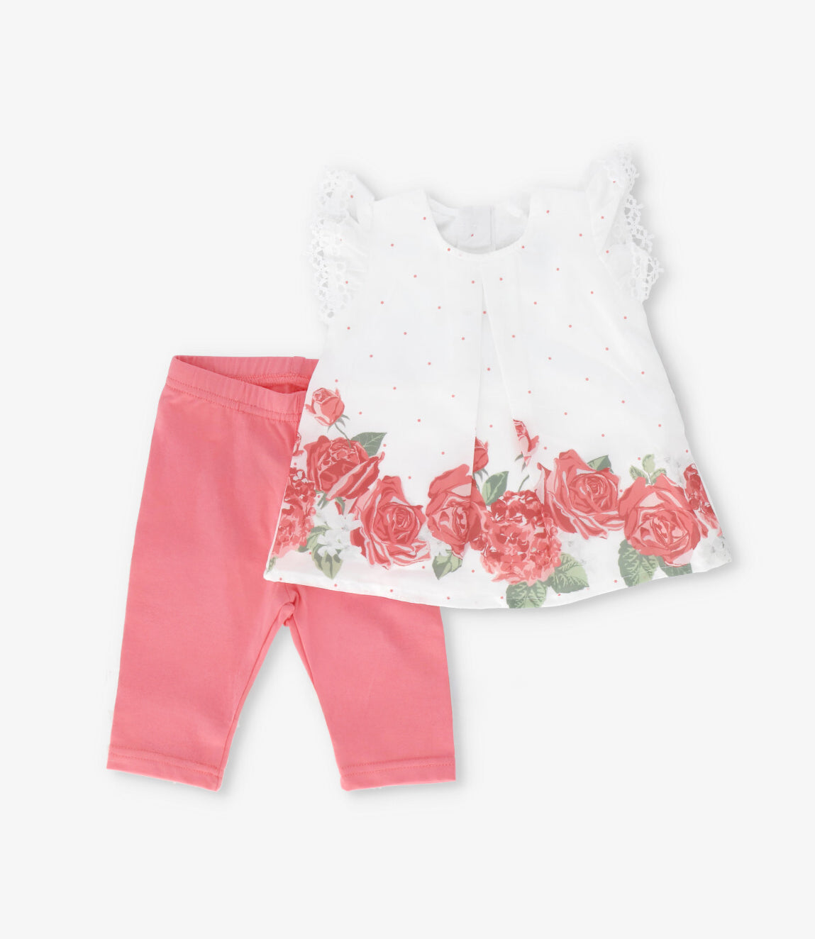 Conjunto bebé con flores