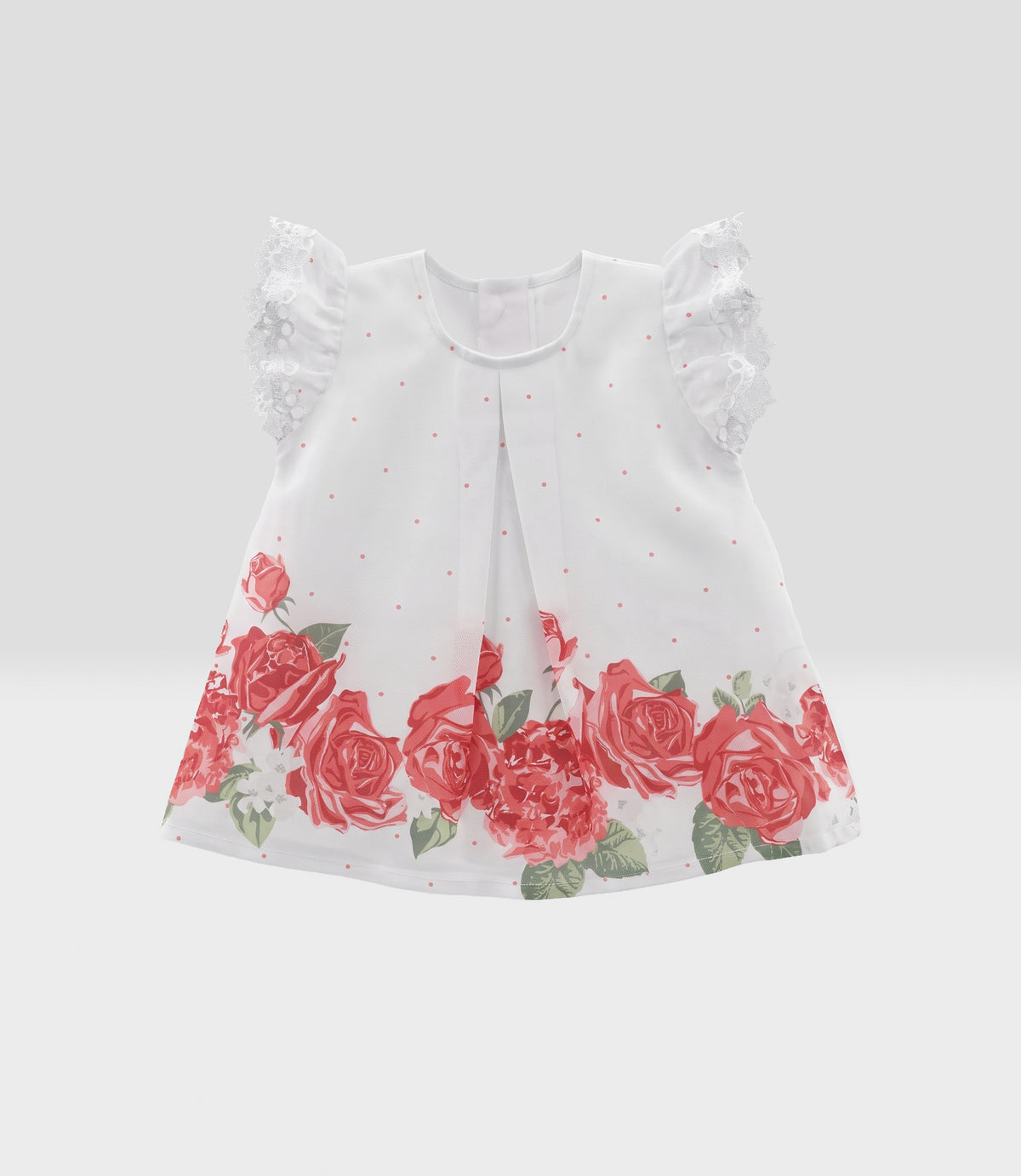 Conjunto bebé con flores 3 meses / Coral