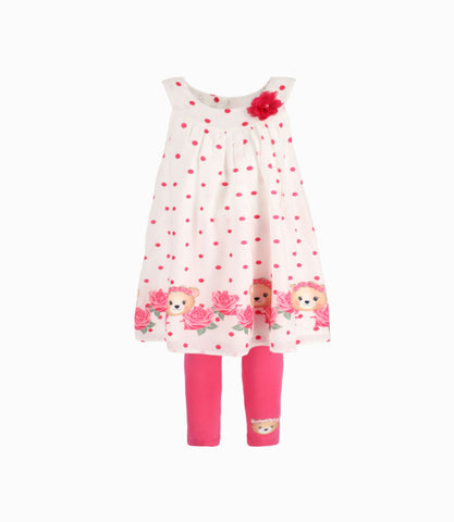 Conjunto Con Ositas Bebé Niña Frutilla Limonada