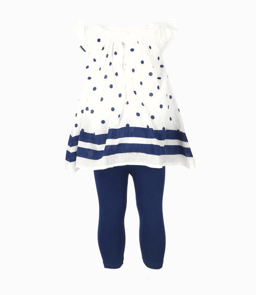 Conjunto Bebé Con Puntos 3 meses / Azul Marino