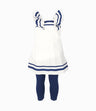 Conjunto Bebé De Vestido Y Calzas