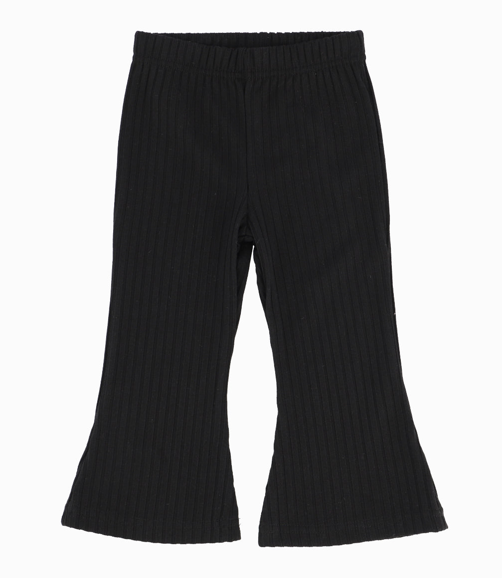 Conjunto Bebé De Polera Y Calzas Acampanadas 3 meses / Negro
