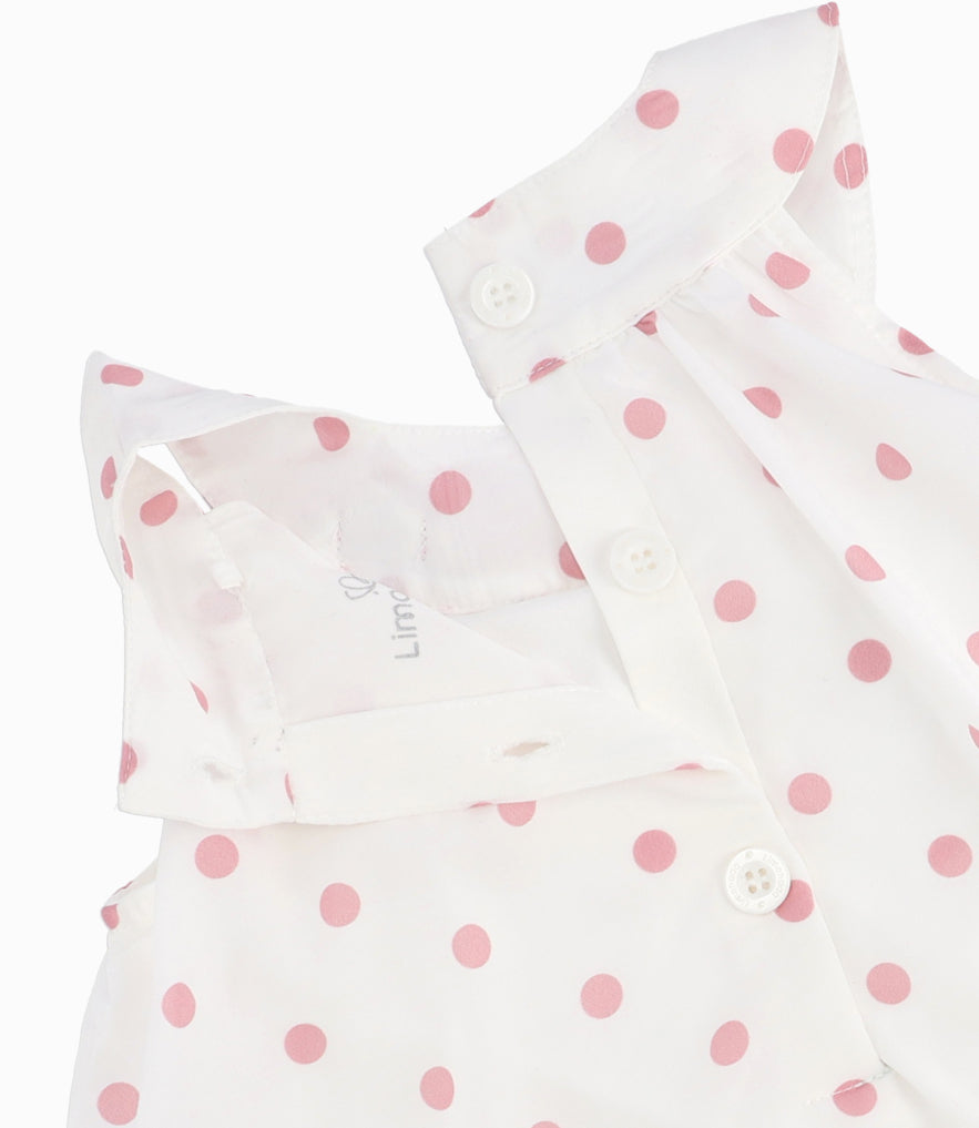 Conjunto Bebé De Vestido Y Calzas 3 meses / Palo Rosa