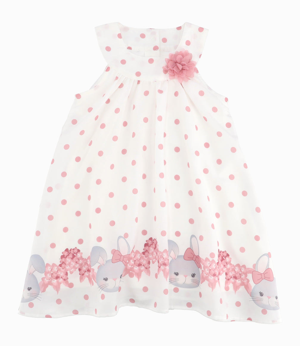 Conjunto Bebé De Vestido Y Calzas 3 meses / Palo Rosa