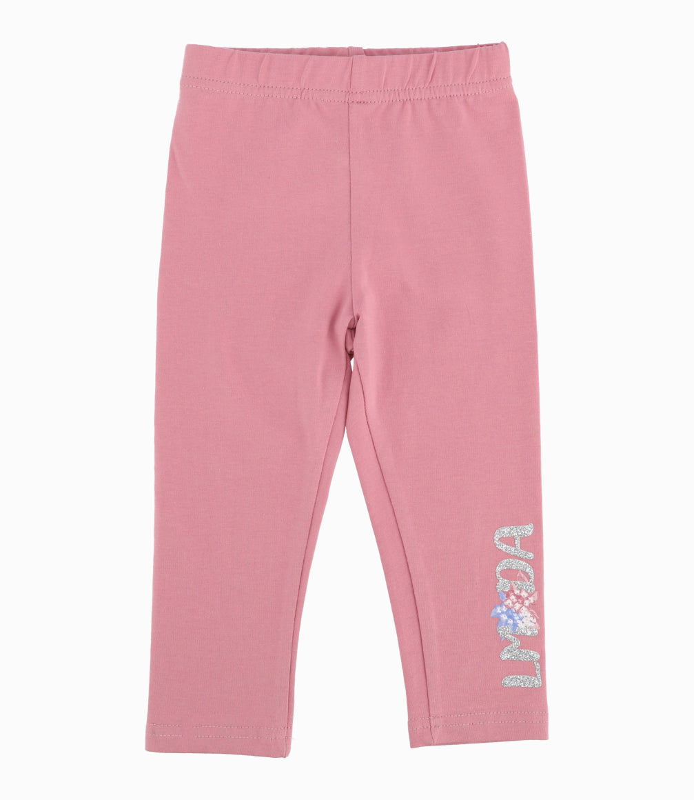 Conjunto Bebé De Vestido Y Calzas 3 meses / Palo Rosa