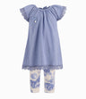 Conjunto Bebé De Vestido Y Calzas