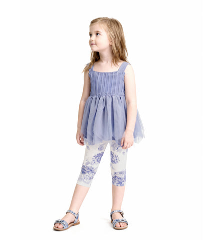 Conjunto Bebé De Vestido Y Calzas