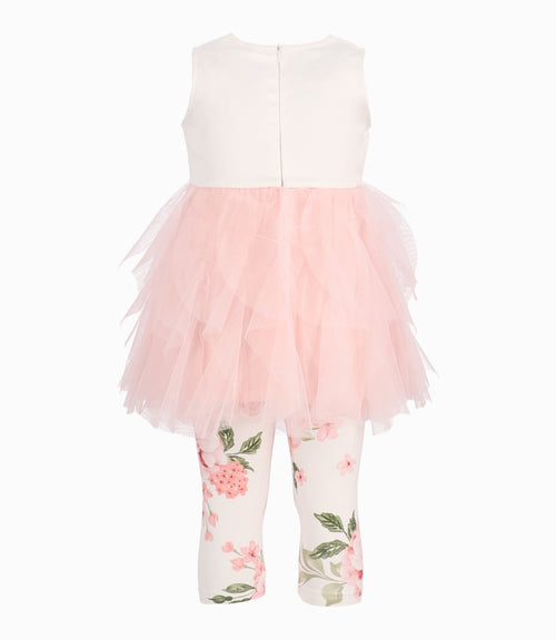 Conjunto Bebé De Vestido Y Calzas