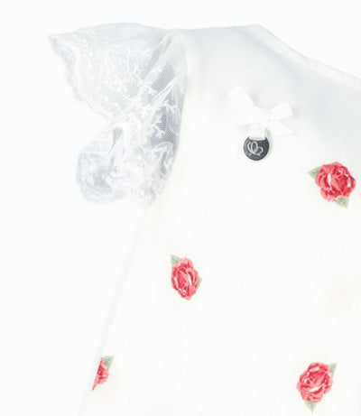 Conjunto bebé niña con vuelo 3 meses / Rojo