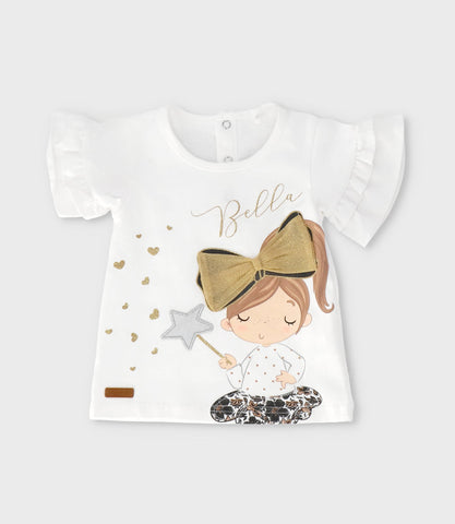 Conjunto bebé con estampado y puntos