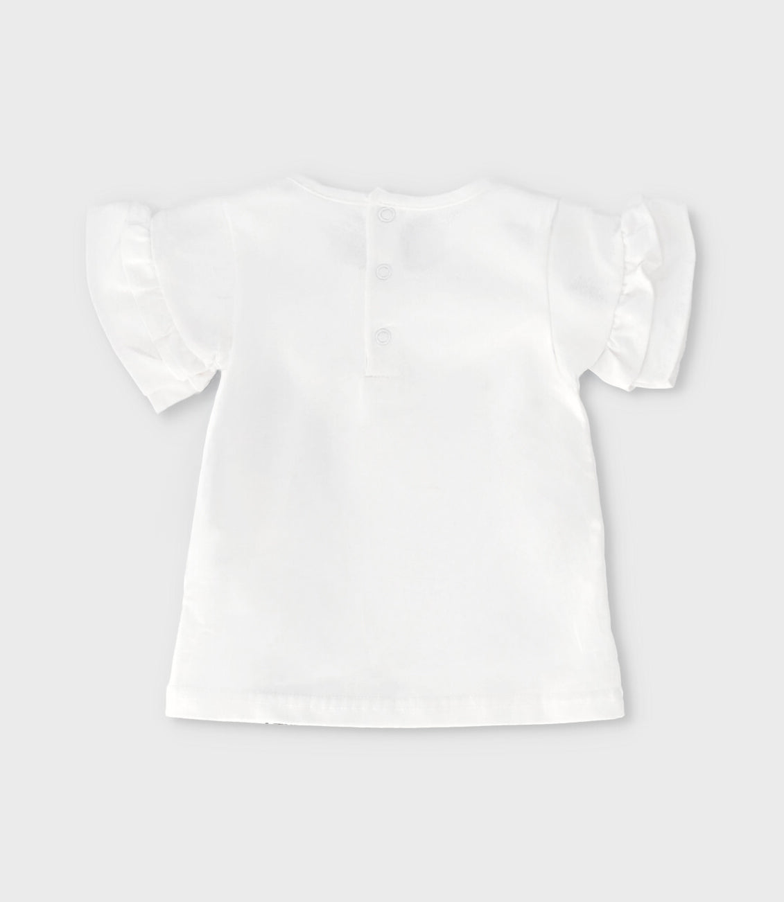 Conjunto bebé con estampado y puntos 3 meses / Blanco