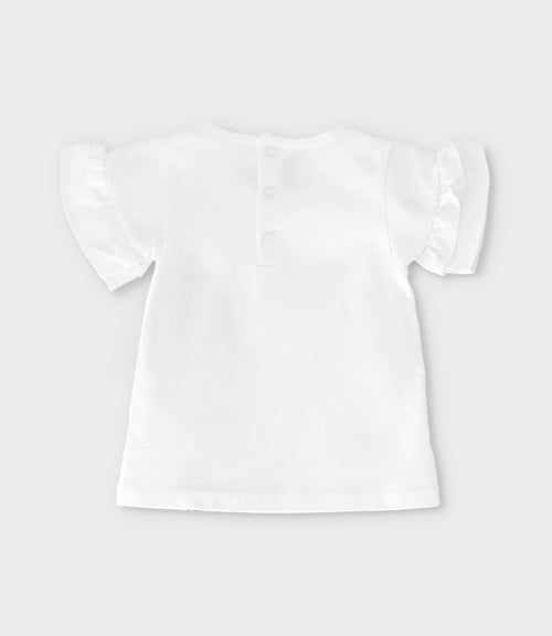 Conjunto bebé con estampado y puntos 3 meses / Blanco