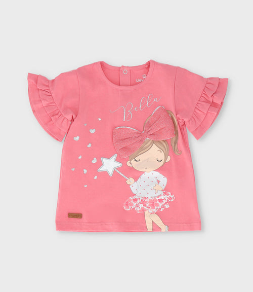 Conjunto bebé con estampado y puntos 3 meses / Coral