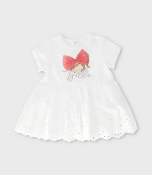 Conjunto bebé con bordado 3 meses / Blanco