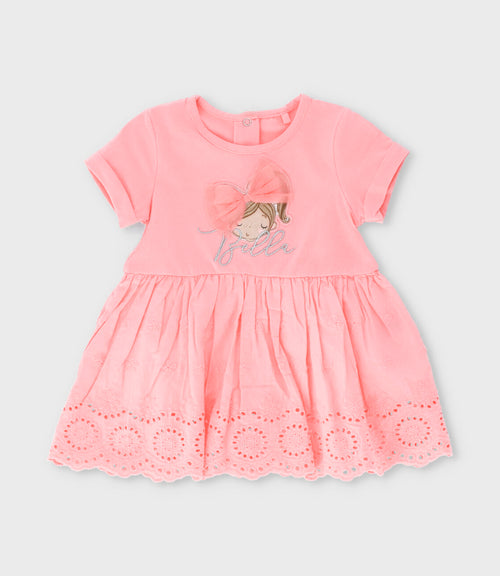 Conjunto bebé con bordado 3 meses / Coral