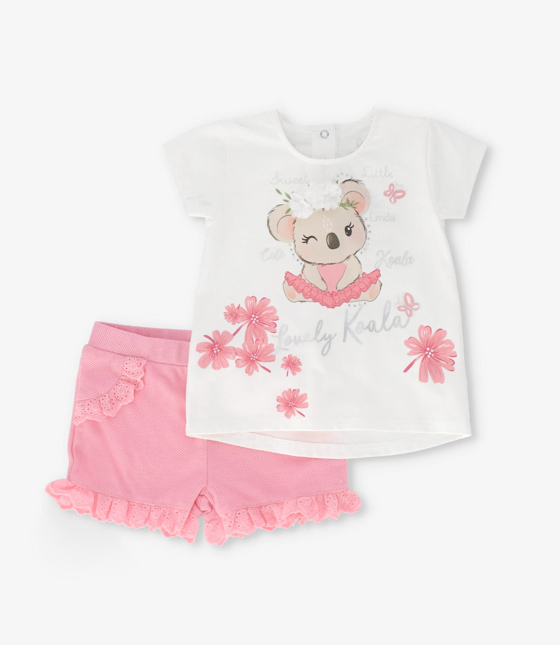 Conjunto bebé con koala 3 meses / Rosado