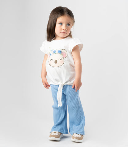 Conjunto bebé con koala y nudo