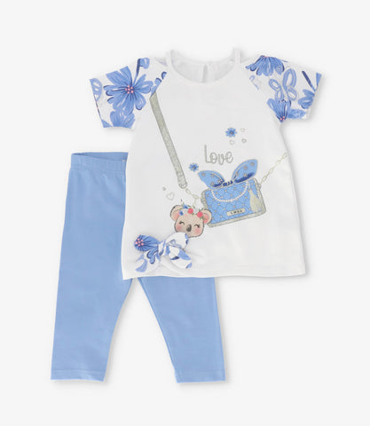 Conjunto bebé con flores y koala