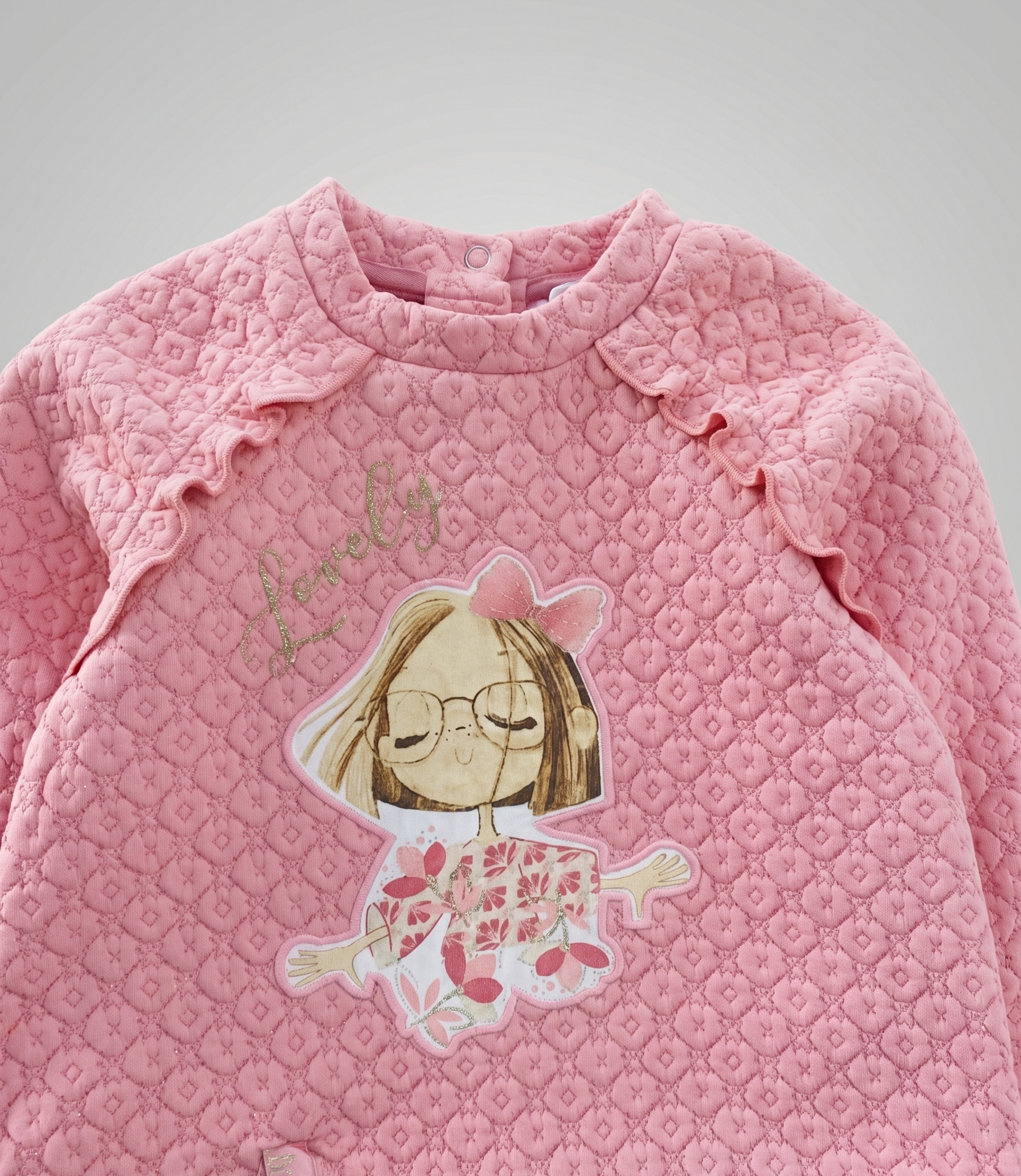 Conjunto bebé con estampado 3 meses / Coral