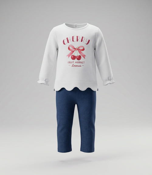 Conjunto bebé con cherry