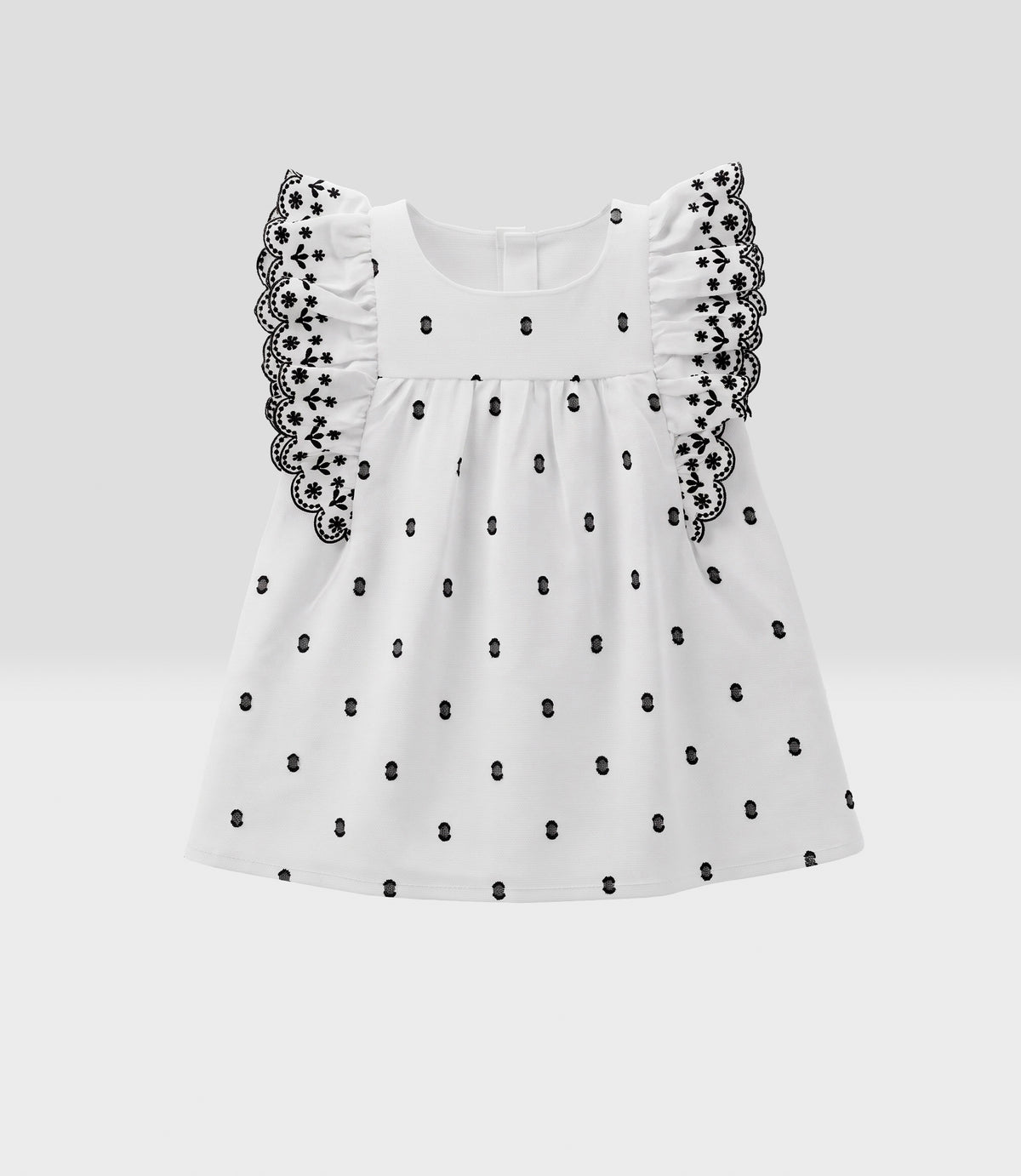 Conjunto bebé con bordado 3 meses / Crudo