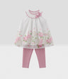 Conjunto bebé con flores
