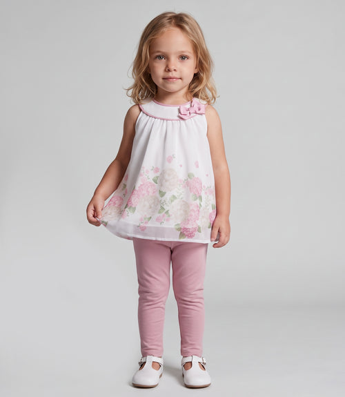 Conjunto bebé con flores