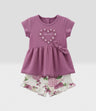 Conjunto bebé con flores