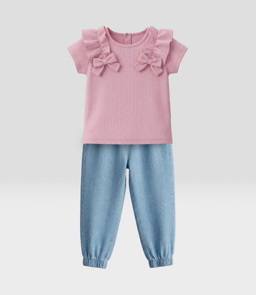 Conjunto bebé de denim