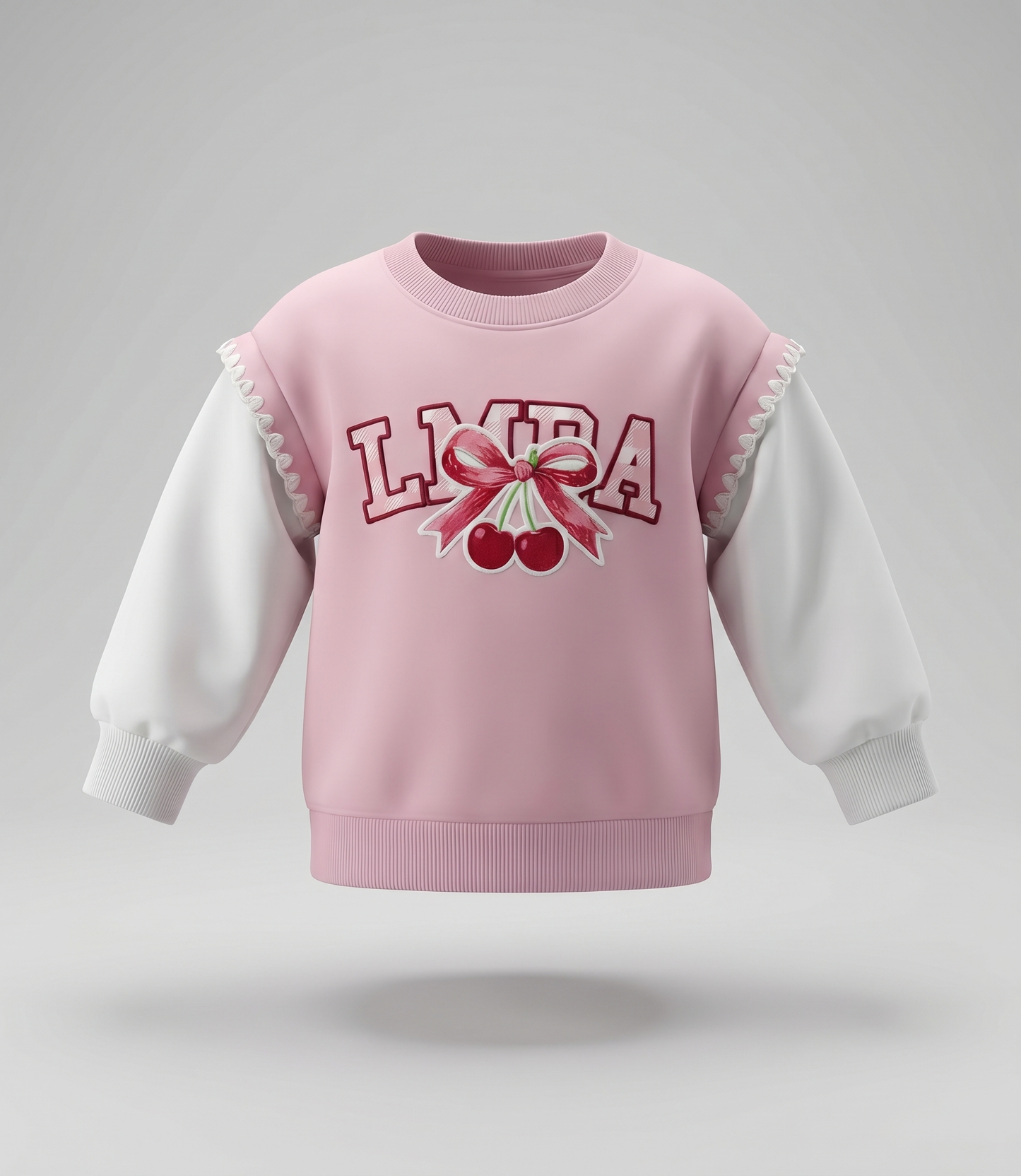 Conjunto bebé con cherry 3 meses / Rosado