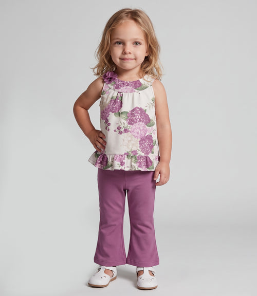 Conjunto bebé con flores