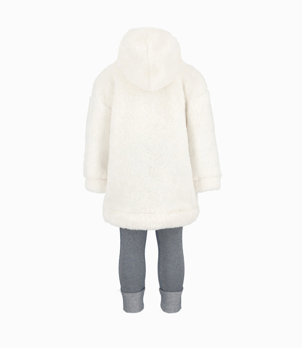 Conjunto Bebé De Polerón Y Calzas 3 meses / Blanco