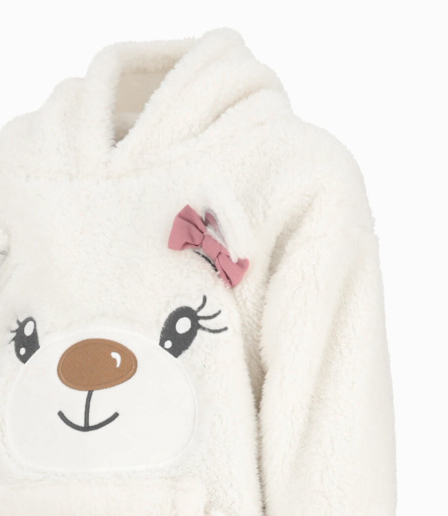 Conjunto Bebé De Polerón Y Calzas 3 meses / Blanco