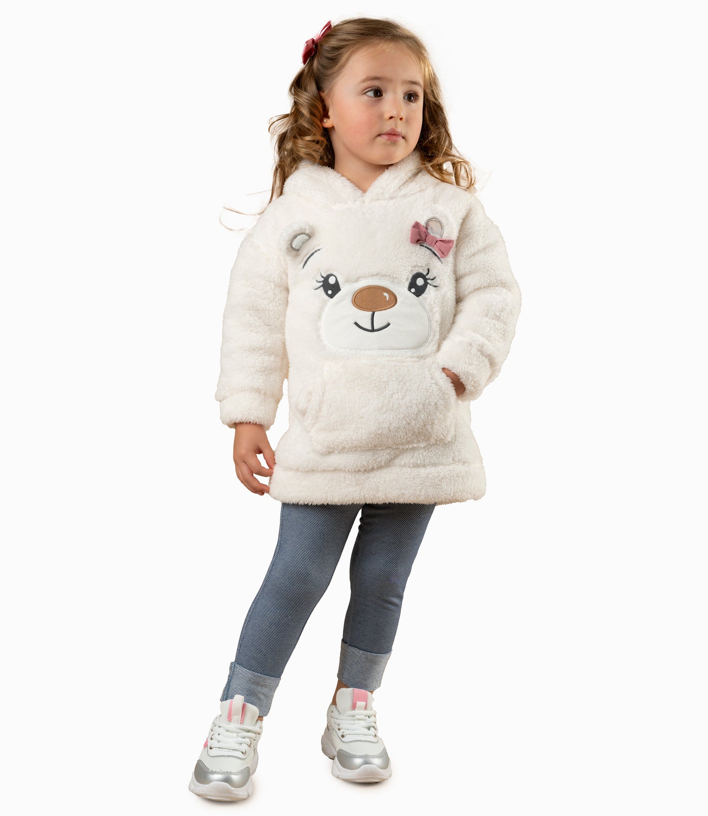 Conjunto Bebé De Polerón Y Calzas 3 meses / Blanco