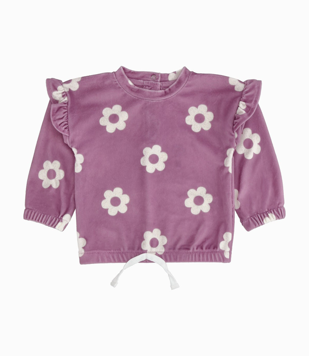 Conjunto bebé con flores 3 meses / Palo Rosa