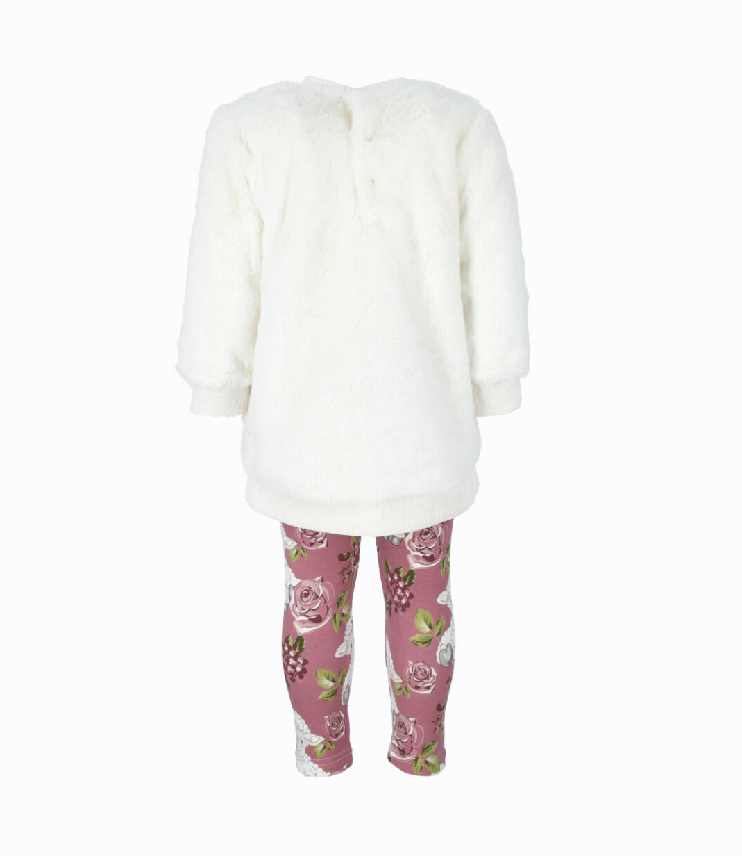 Conjunto bebé niña con oveja 3 meses / Crudo