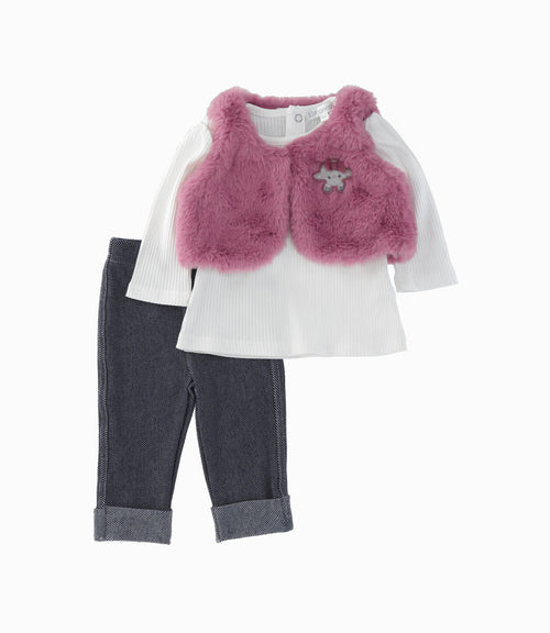 Conjunto bebé niña con bolero