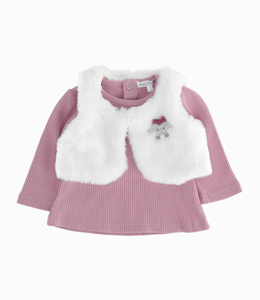 Conjunto bebé niña con bolero