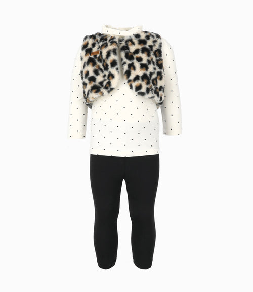 Conjunto bebé niña con bolero 3 meses / Negro