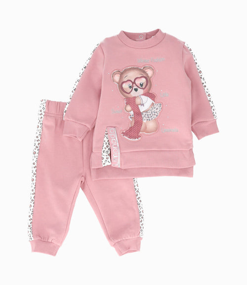 Conjunto bebé niña con oso