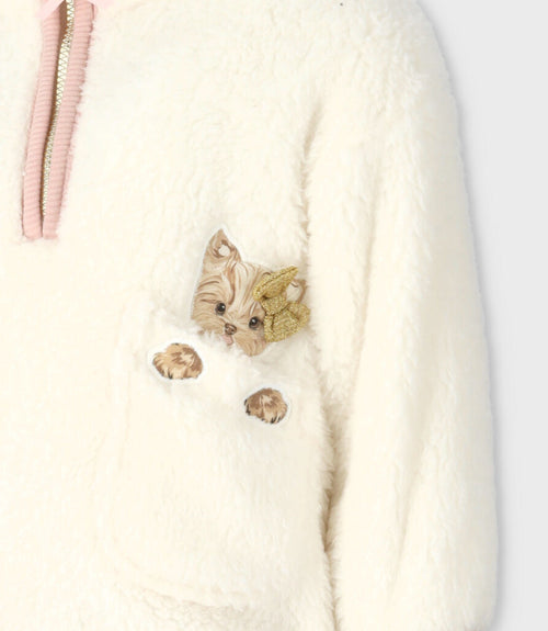 Conjunto bebé niña de polar y calzas