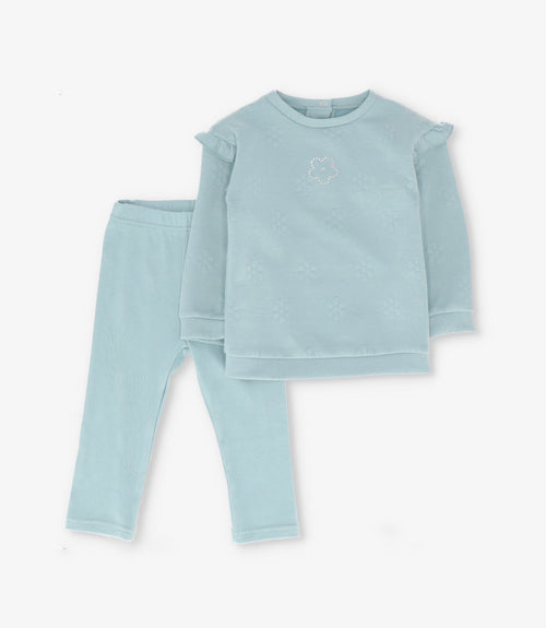 Conjunto bebé con flores