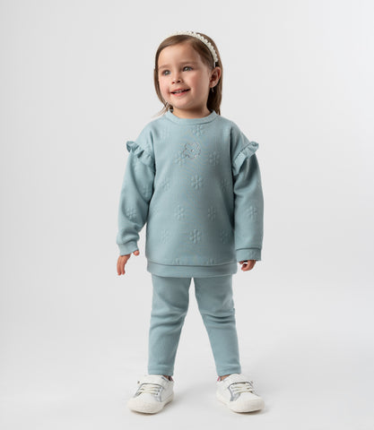 Conjunto bebé con flores