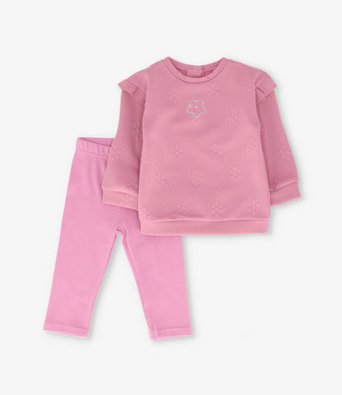 Conjunto bebé con flores