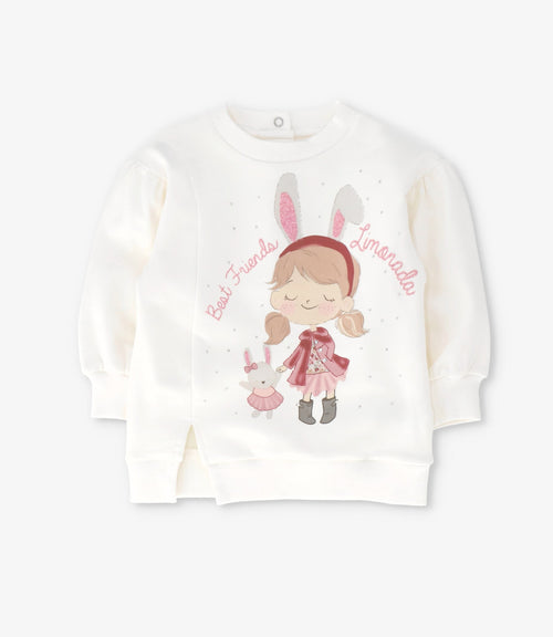 Conjunto bebé con conejo 3 meses / Coral