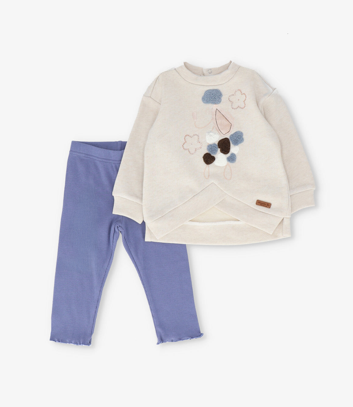 Conjunto bebé con estampado 3 meses / Azul Marino