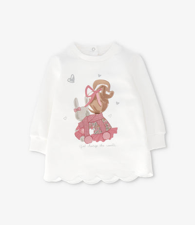 Conjunto bebé con flores