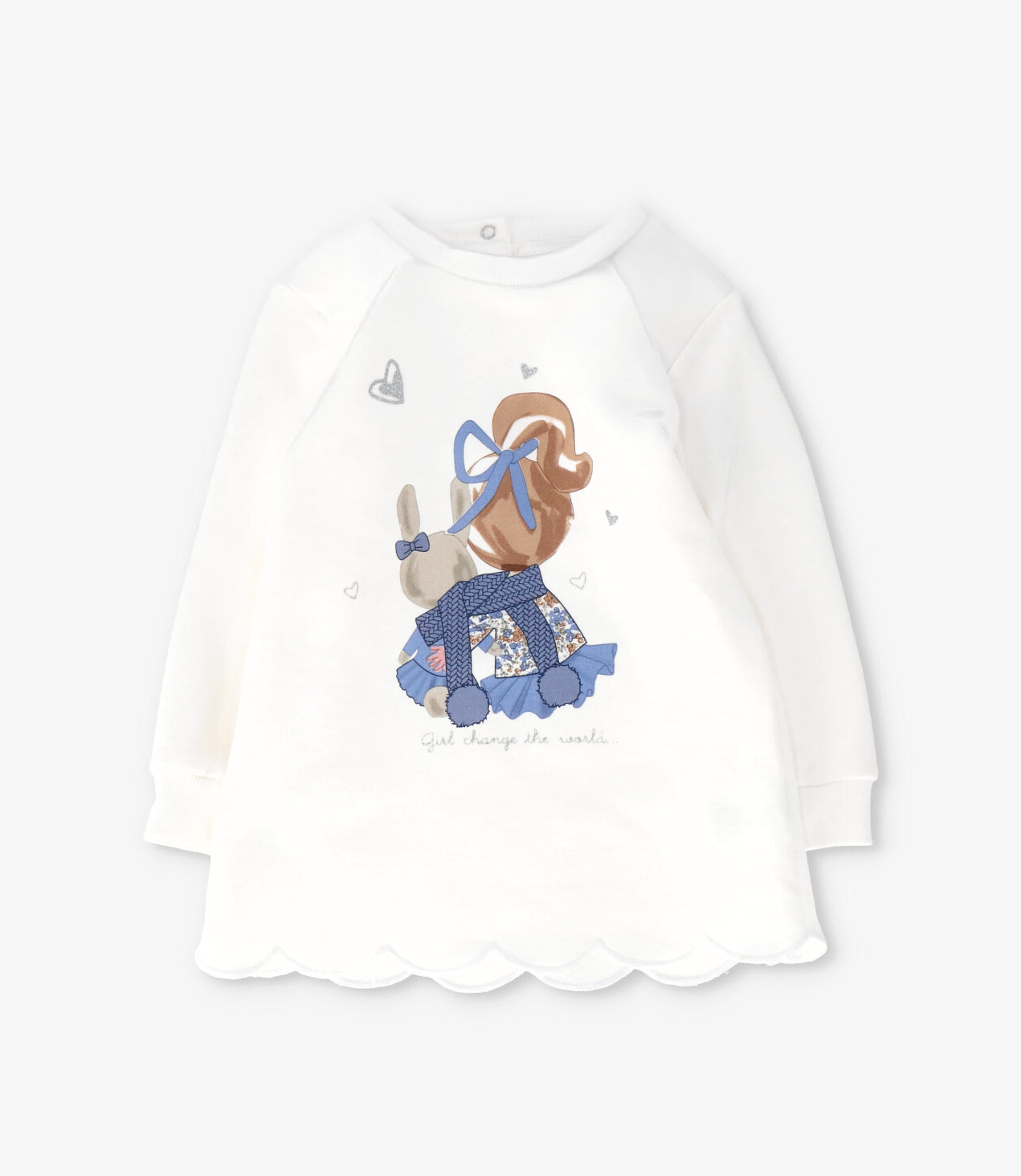 Conjunto bebé con flores 3 meses / Azul Marino