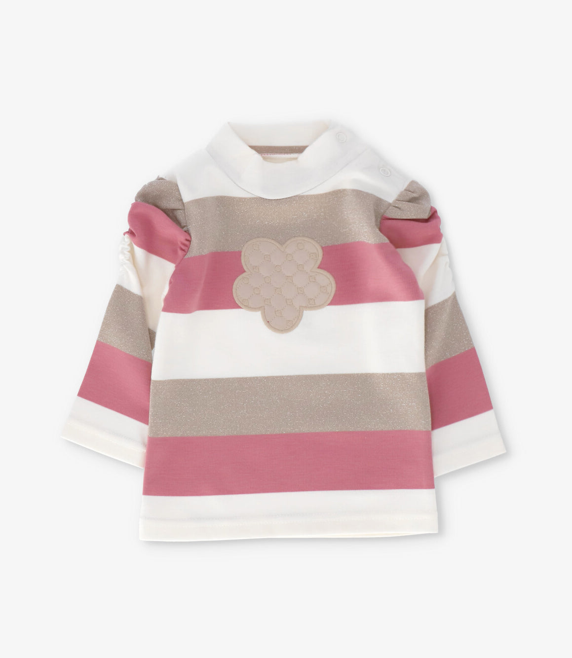 Conjunto bebé con rayas 3 meses / Coral