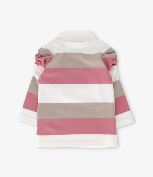 Conjunto bebé con rayas 3 meses / Coral